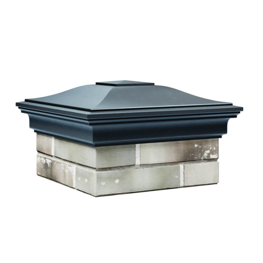 Колпак Zking Монблан Серый на столб 1.5х1.5 еврокирпича 0.7НФ (355х355мм) в Назрани фото