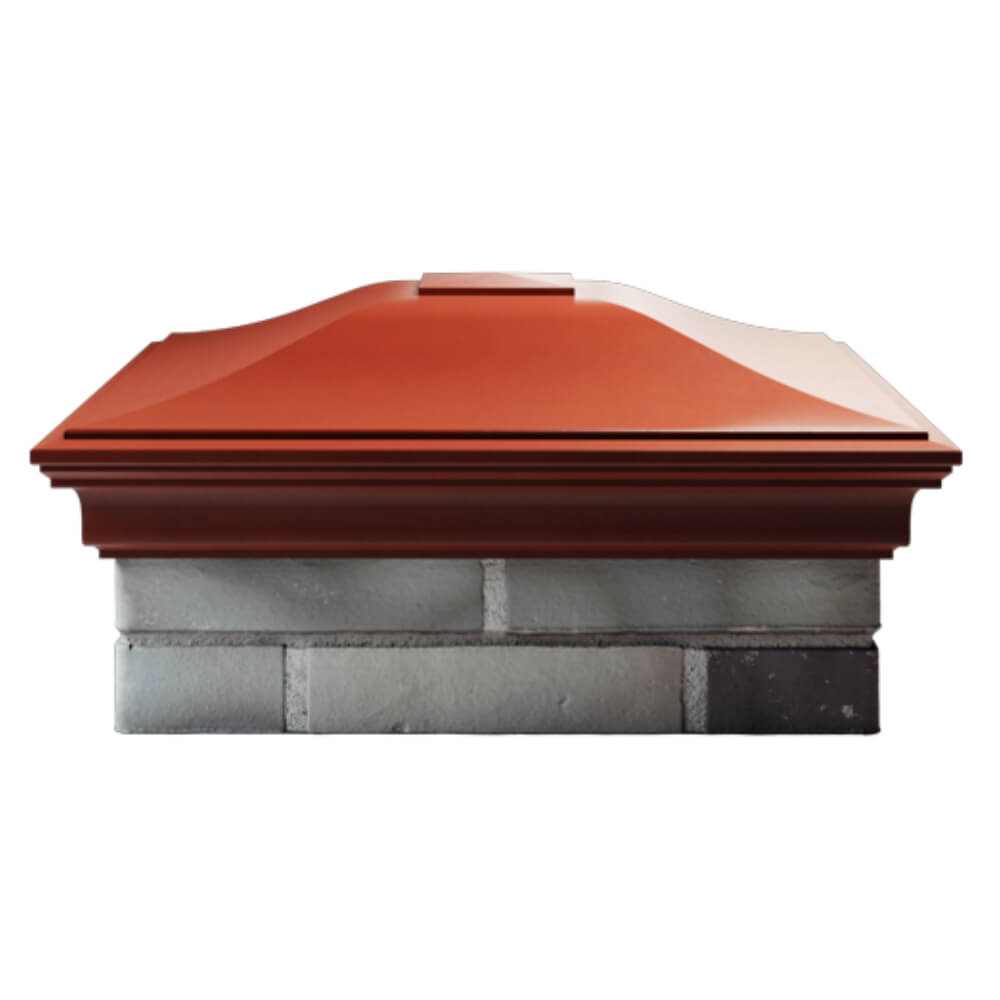 Колпак Zking Монблан Красный на столб 2х2 кирпича (515х515мм) в Назрани фото