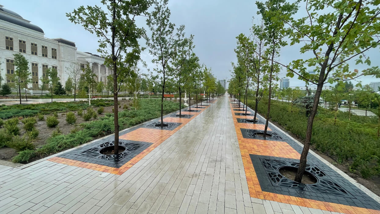 Приствольная решетка для дерева ZKING CRUST 1.2х1.2м Черная в Назрани фото