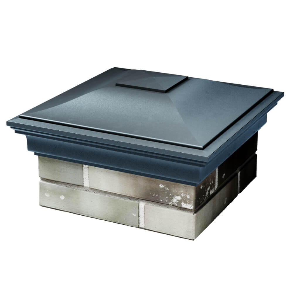 Колпак Zking Монблан Серый на столб 1.5х1.5 кирпича (385х385мм) в Назрани фото