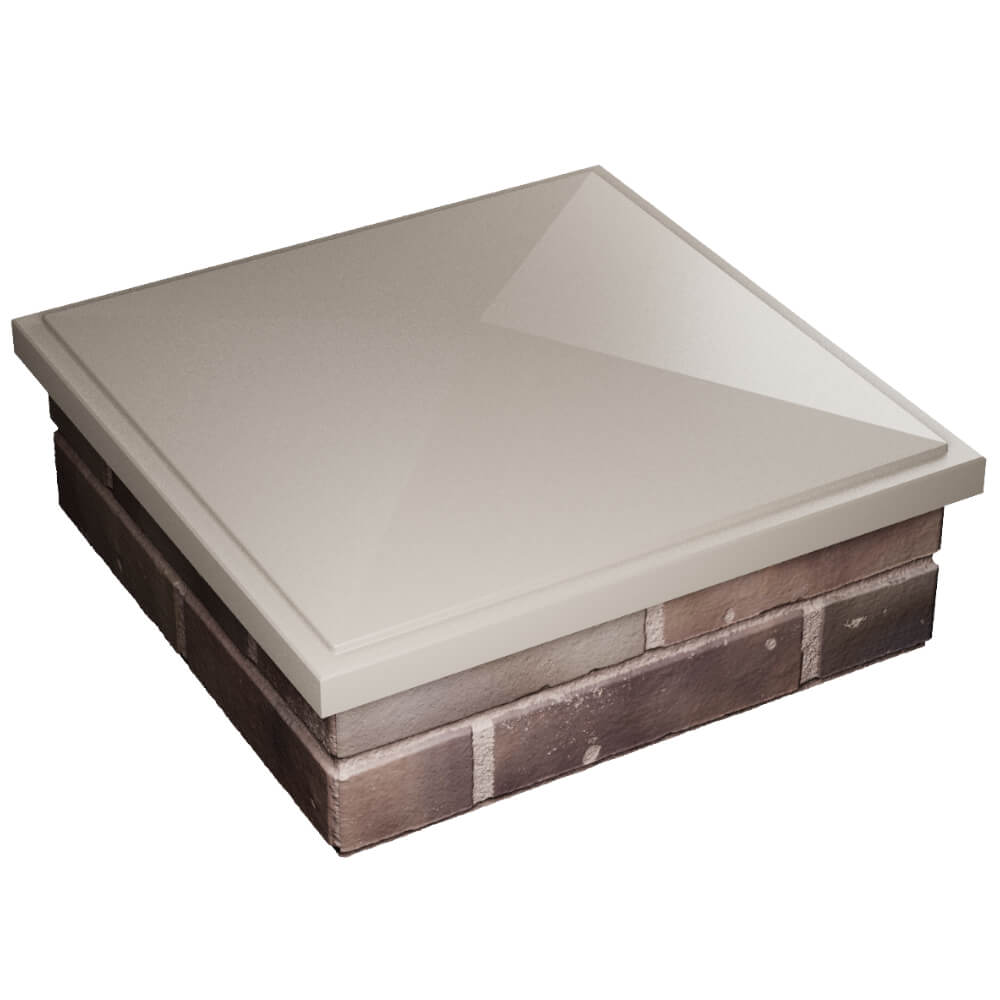 Колпак Zking БонаМоно Бежевый на столб 2х2 кирпича (515х515, 530х530мм) в Назрани фото