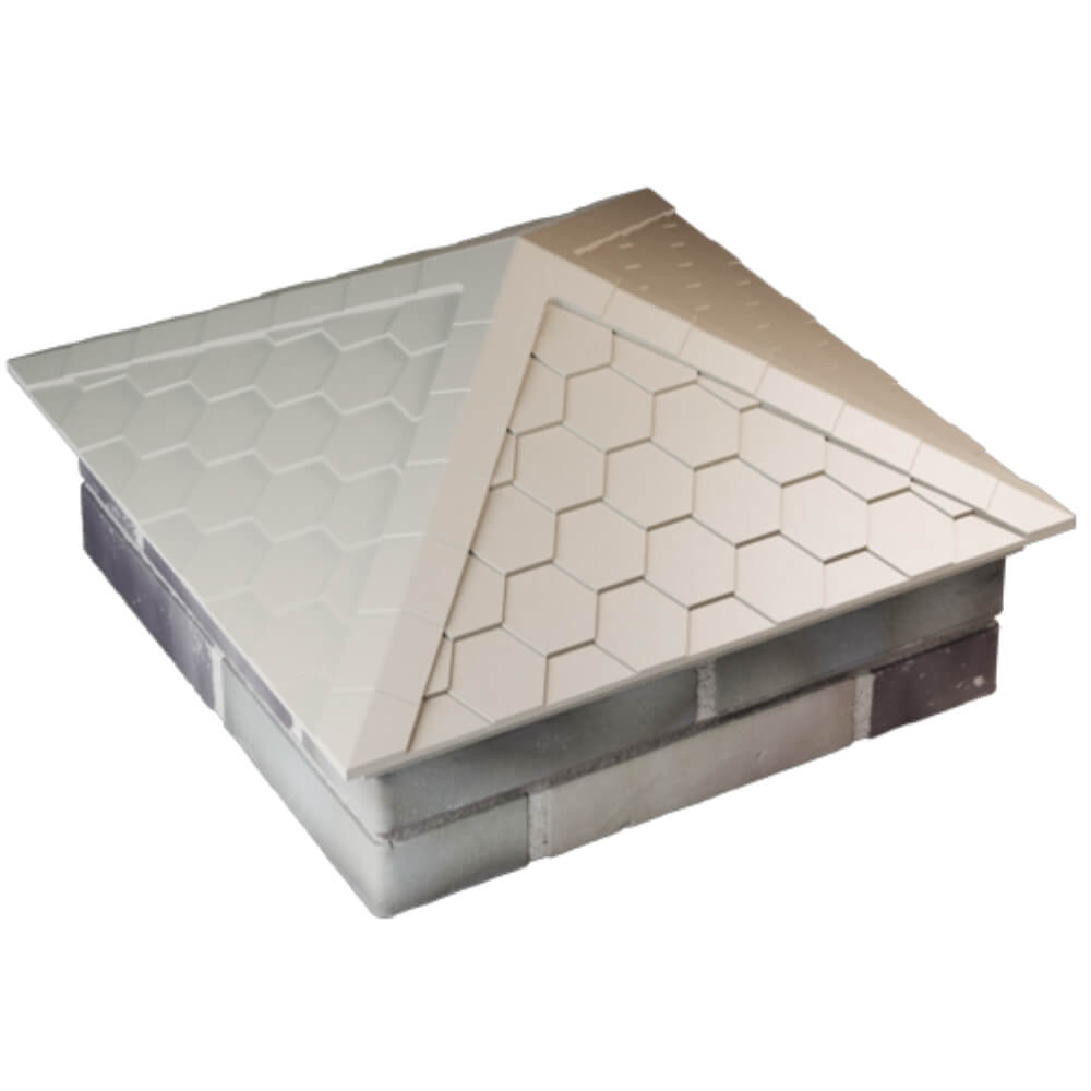 Колпак Zking Эверест Бежевый на столб 2х2 кирпича (535х535мм) Назрань фото