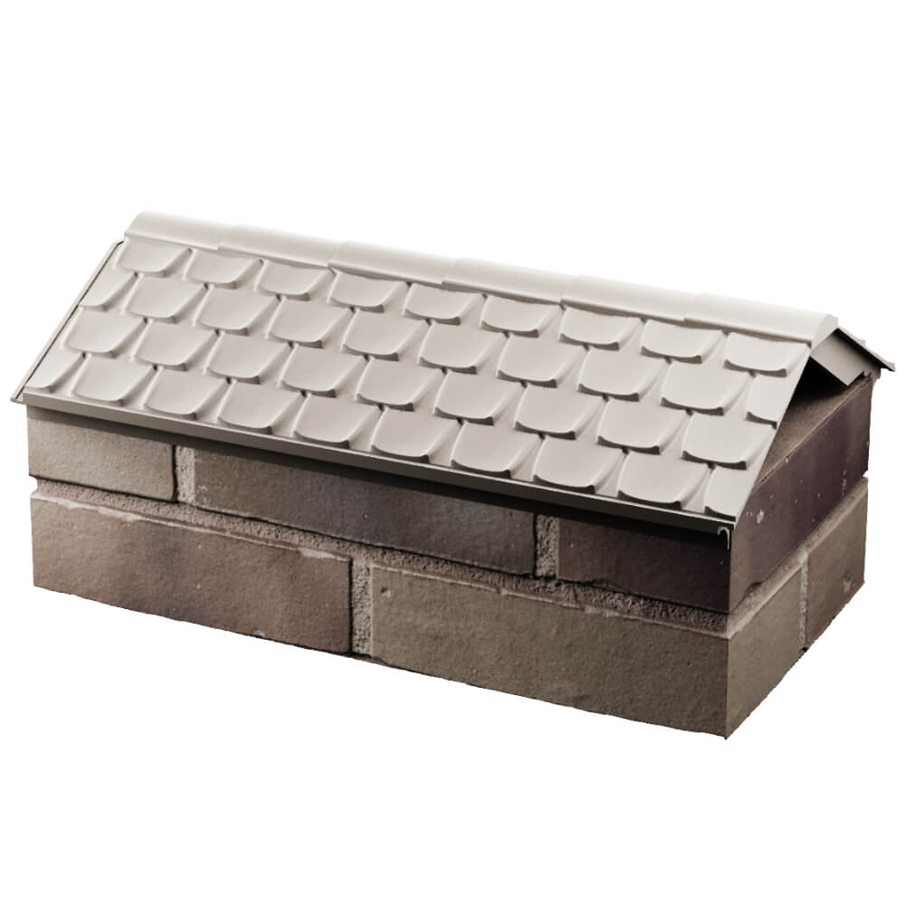 Парапет Zking Эльбрус Бежевый с посадкой на 1 кирпич (255мм) в Назрани фото