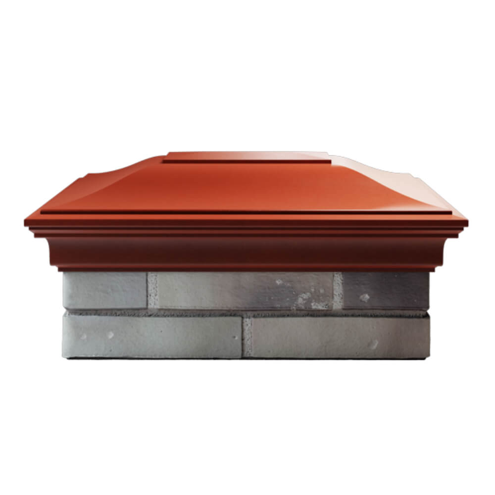 Колпак Zking Монблан Красный на столб 2х1.5 кирпича (515х385мм) в Назрани фото