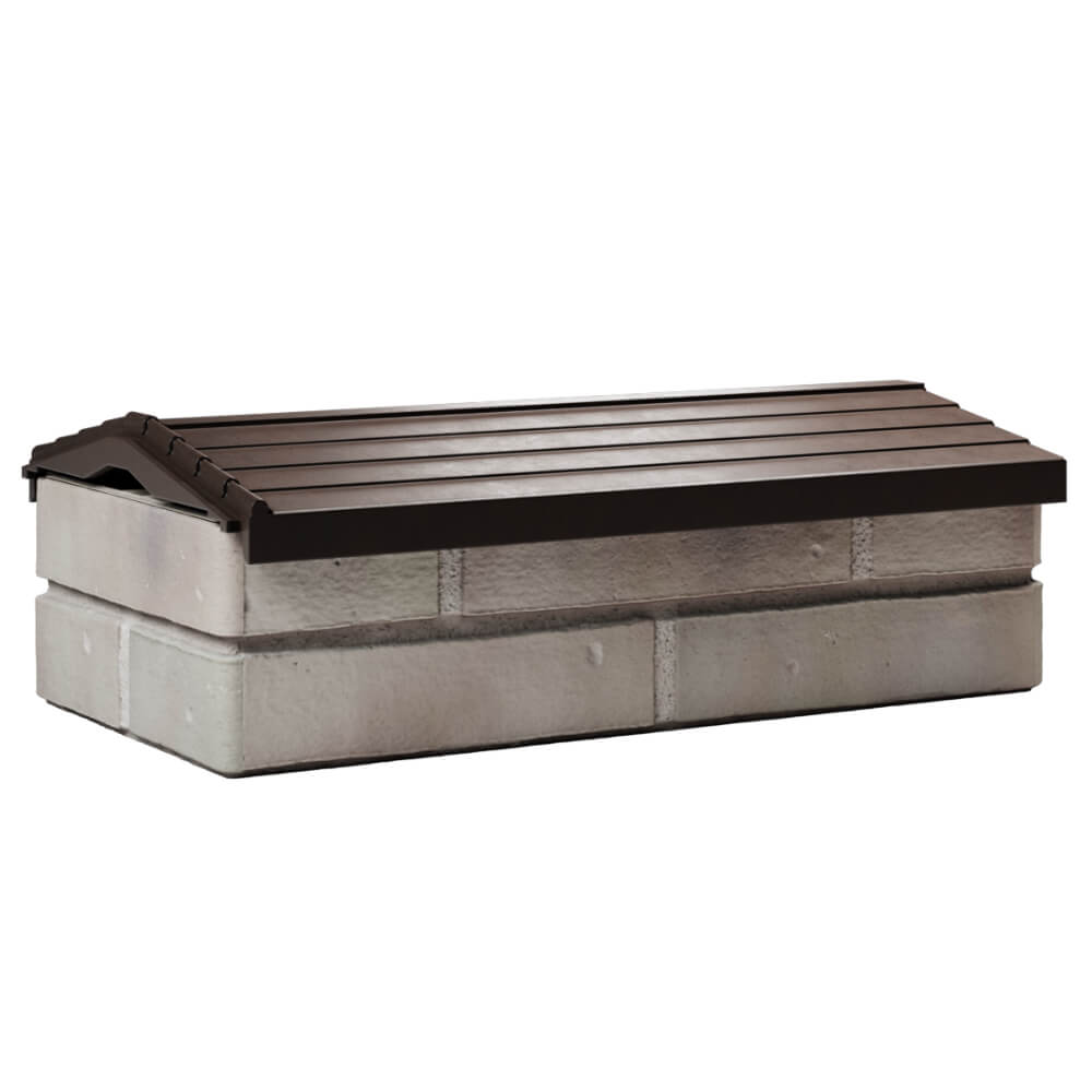 Парапет Zking Бона ХайТек Коричневый с посадкой на 1 кирпич (200/225/255мм) Назрань фото