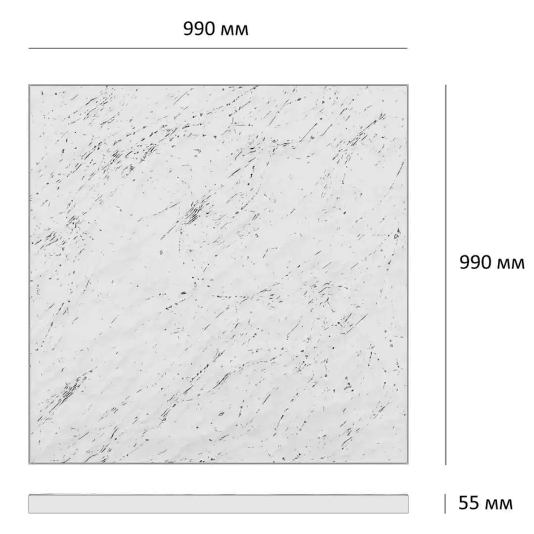 Шаговая плита STONE Светлая Галька 990х990х55мм в Назрани фото
