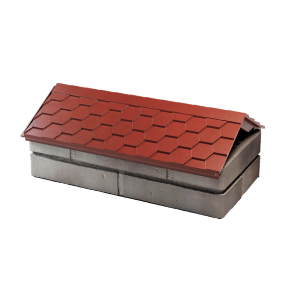 Парапет Zking Эверест Красный с посадкой на 1 кирпич (200/225/255мм) в Назрани фото