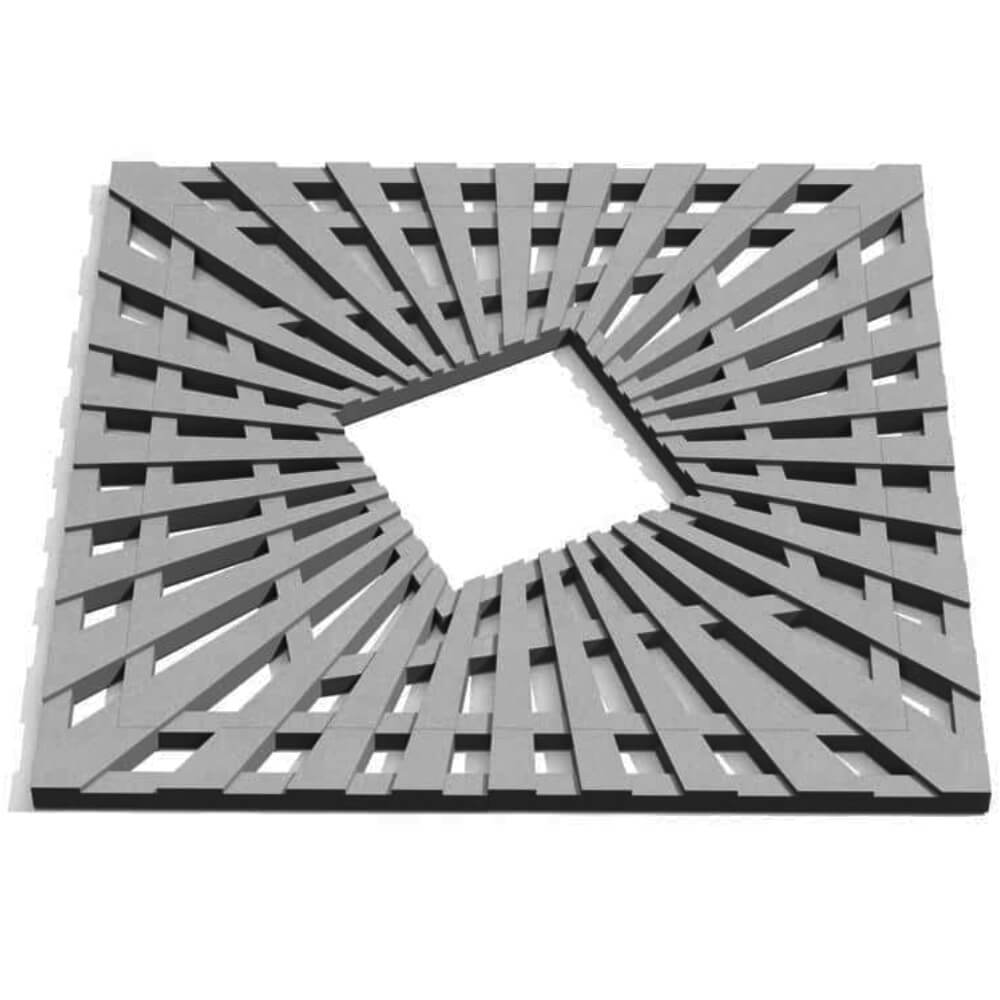 Приствольная решетка для дерева ZKING ATMOSPHERE 1.2х1.2м Серая Назрань фото