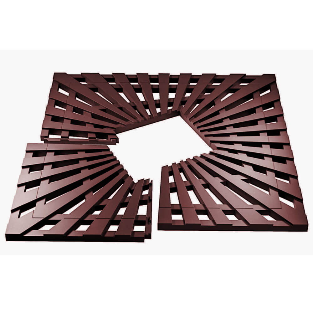 Приствольная решетка для дерева ZKING ATMOSPHERE 1.2х1.2м Коричневая в Назрани фото