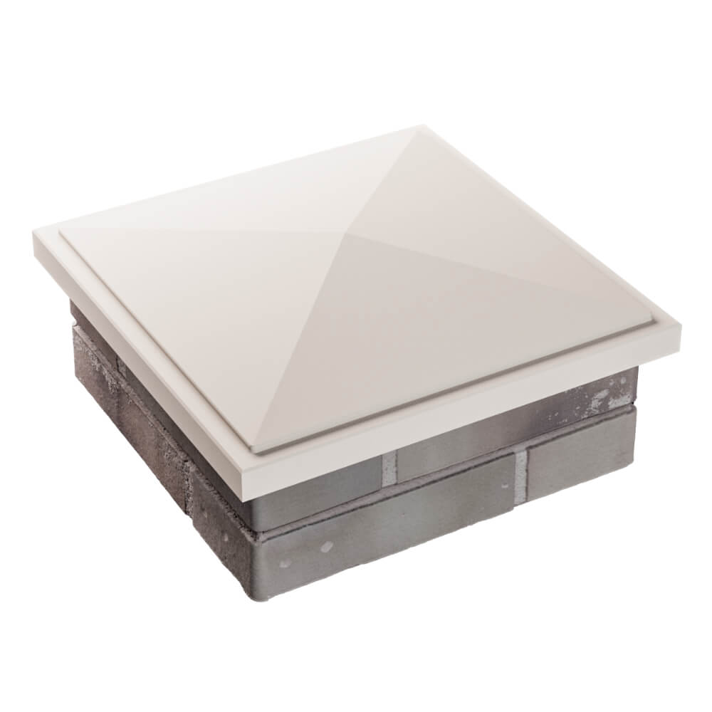 Колпак Zking БонаМоно Бежевый на столб 1.5х1.5 кирпича (385х385, 400х400мм) в Назрани фото