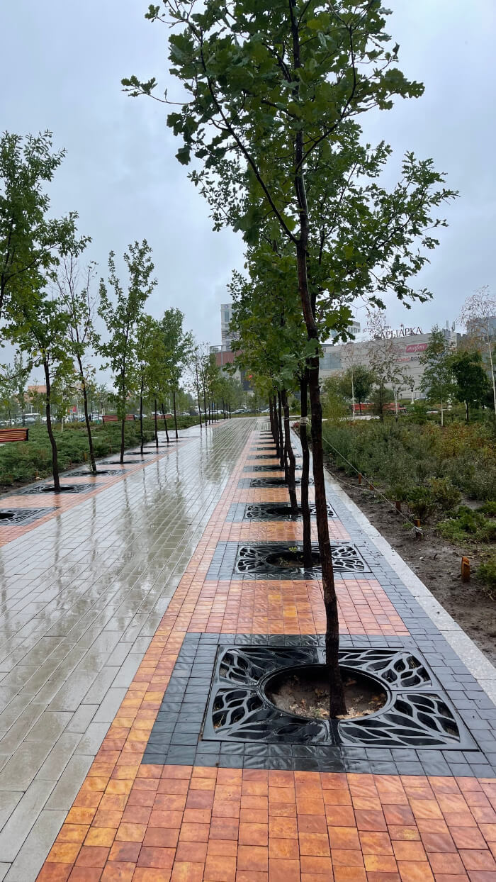 Приствольная решетка для дерева ZKING CRUST 1.2х1.2м Черная в Назрани фото