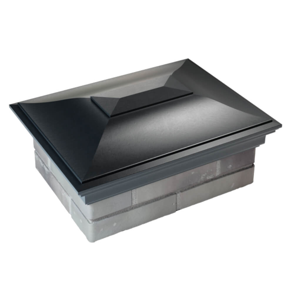 Колпак Zking Монблан Черный на столб 2х1.5 кирпича (515х385мм) Назрань фото