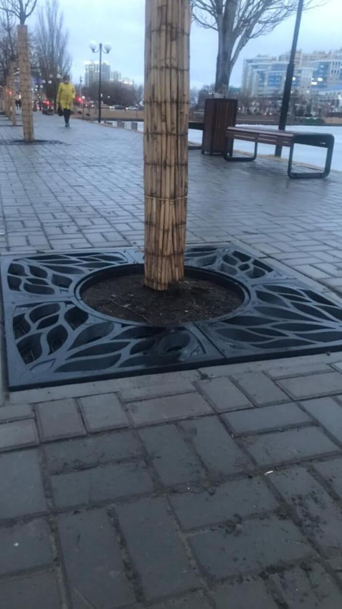 Приствольная решетка для дерева ZKING CRUST 1.2х1.2м Черная в Назрани фото