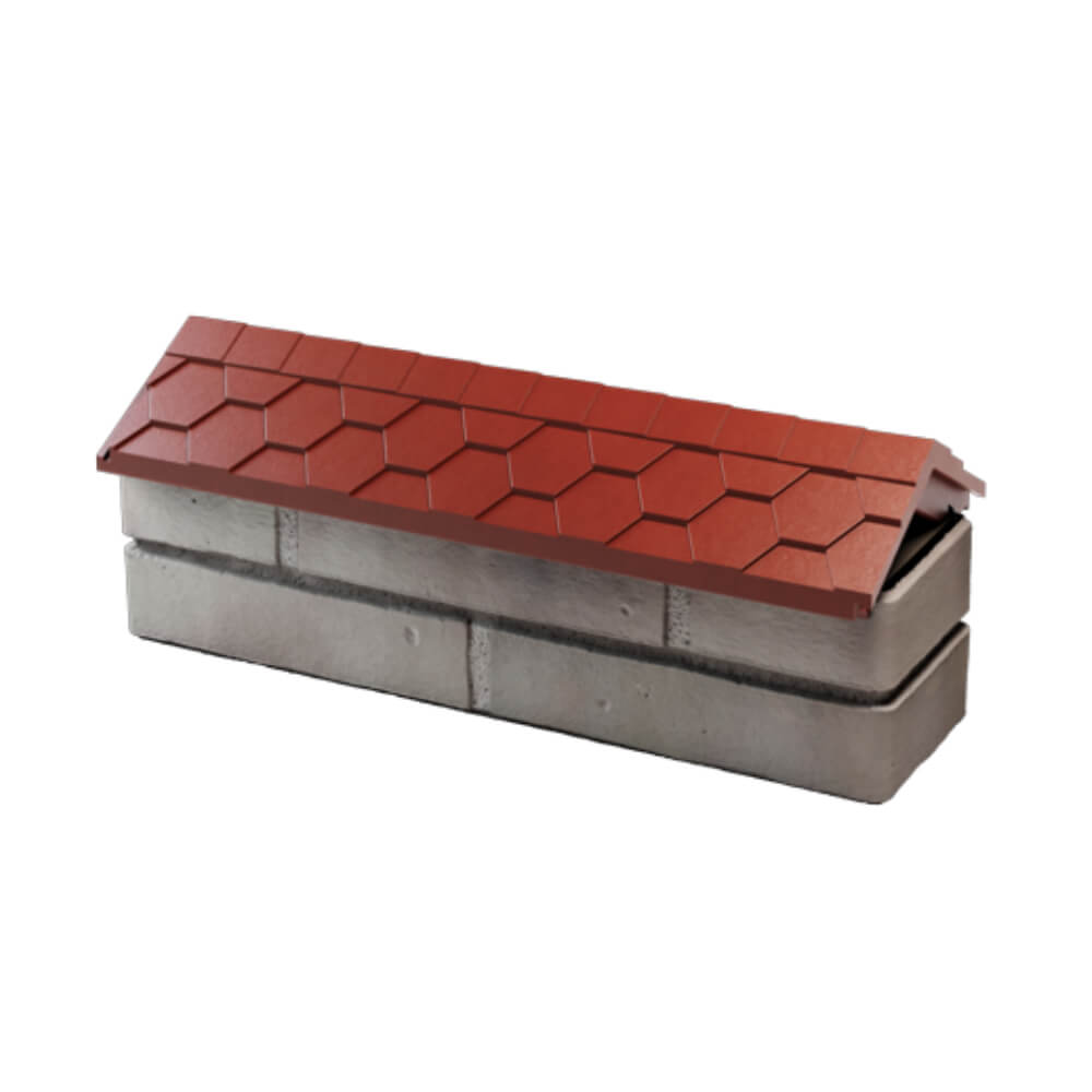 Парапет Zking Эверест Красный с посадкой на 0.5 кирпича (130мм) в Назрани фото