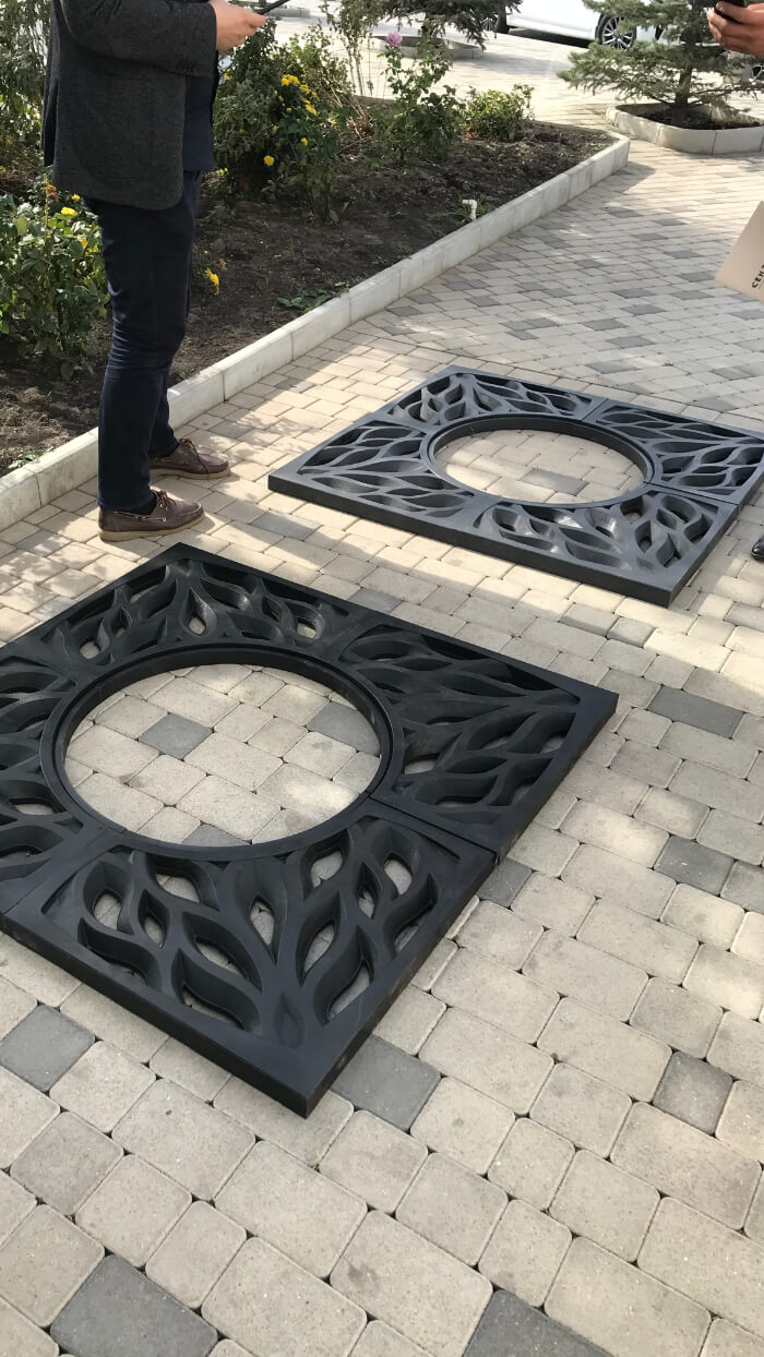 Приствольная решетка для дерева ZKING CRUST 1.2х1.2м Черная в Назрани фото