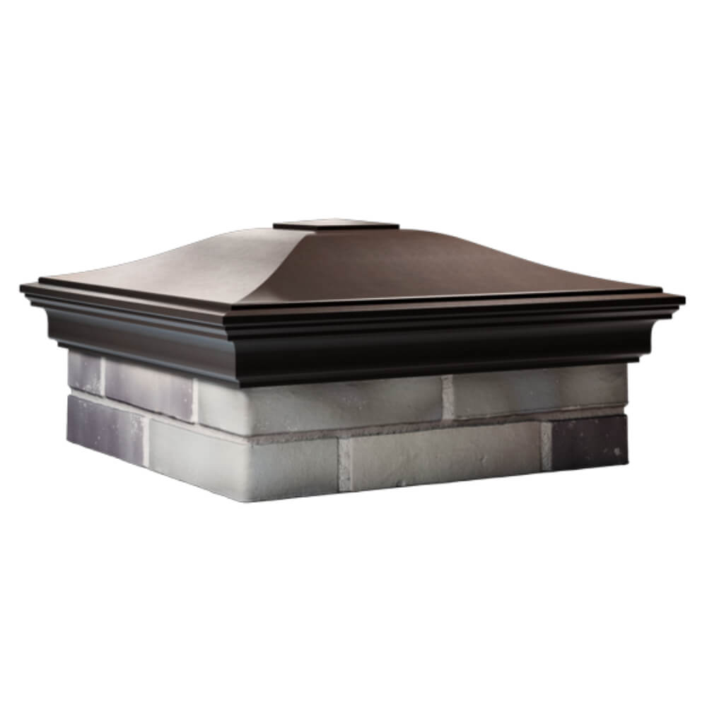 Колпак Zking Монблан Коричневый на столб 2х2 кирпича (515х515мм) в Назрани фото