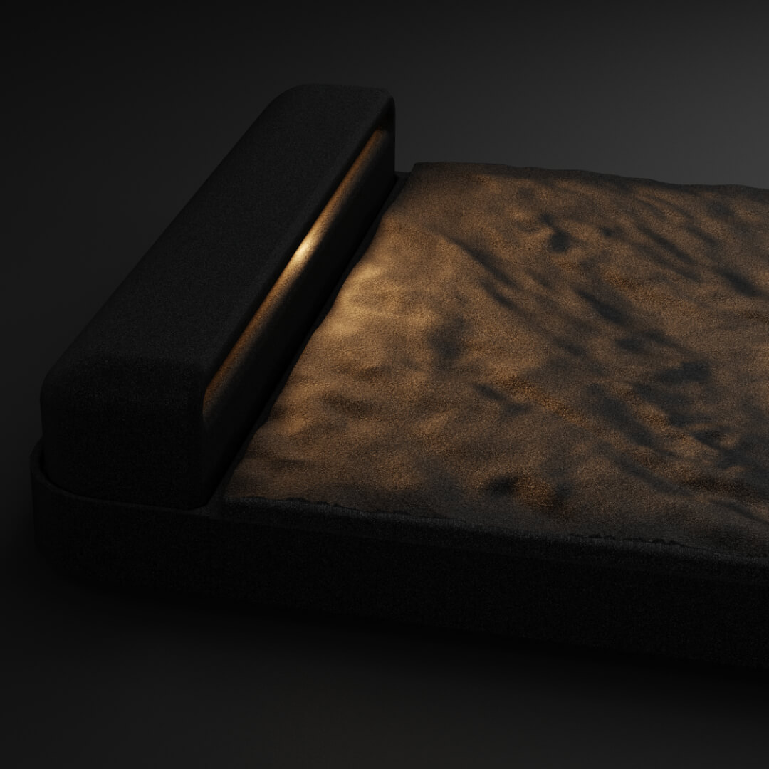 LED Светильник для шаговой плиты STONE Черный Сланец 330х75х98мм Назрань фото