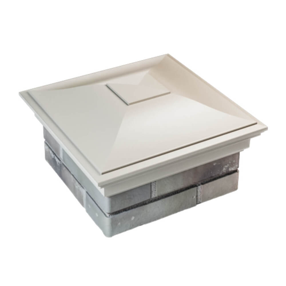 Колпак Zking Монблан Бежевый на столб 1.5х1.5 еврокирпича 0.7НФ (355х355мм) в Назрани фото