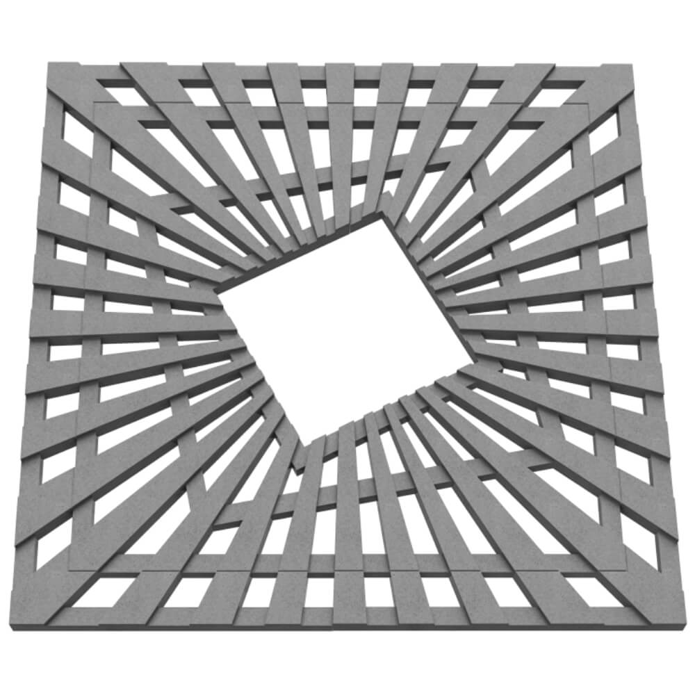 Приствольная решетка для дерева ZKING ATMOSPHERE 1.2х1.2м Серая в Назрани фото