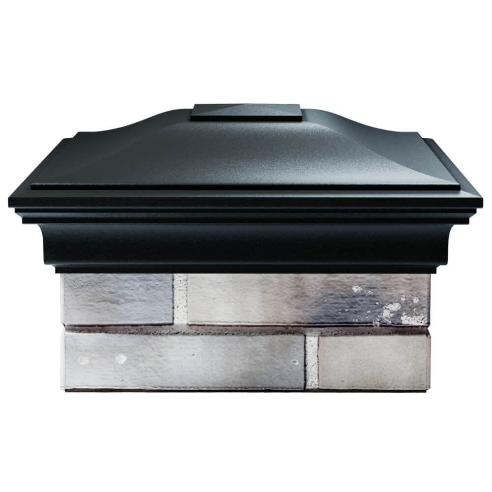 Колпак Zking Монблан Черный на столб 1.5х1.5 кирпича (385х385мм) Назрань фото