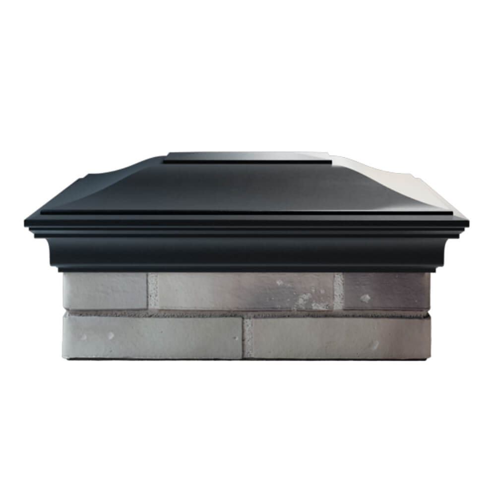 Колпак Zking Монблан Черный на столб 2х1.5 кирпича (515х385мм) в Назрани фото