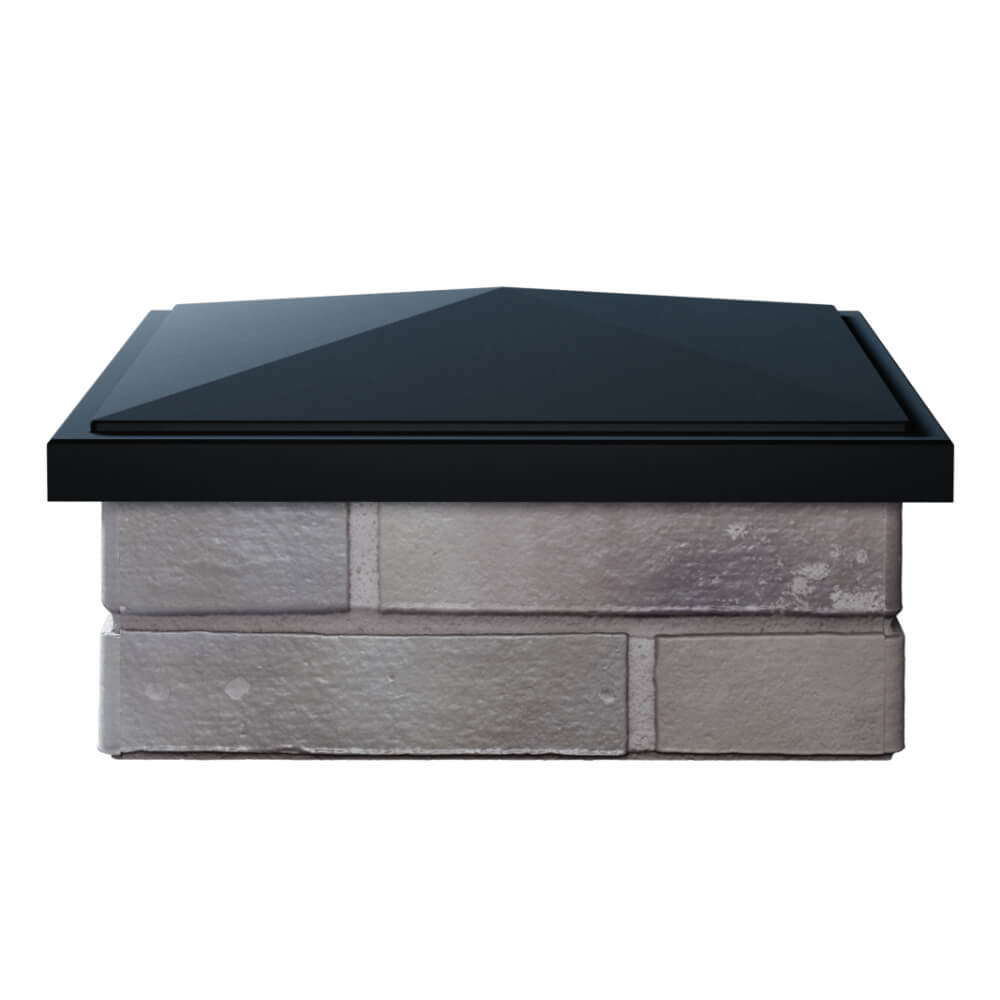 Колпак Zking БонаМоно Черный на столб 1.5х1.5 кирпича (385х385, 400х400мм) Назрань фото