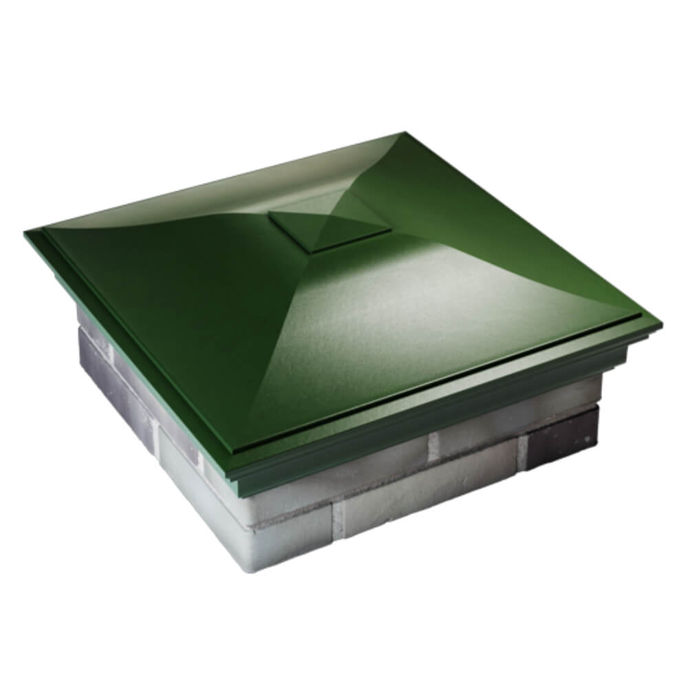 Колпак Zking Монблан Зеленый на столб 2х2 кирпича (515х515мм) Назрань фото