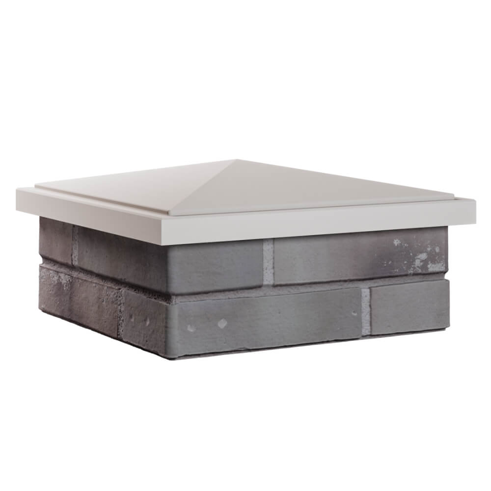 Колпак Zking БонаМоно Бежевый на столб 1.5х1.5 кирпича (385х385, 400х400мм) в Назрани фото