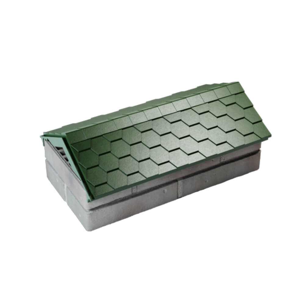 Парапет Zking Эверест Зеленый с посадкой на 1 кирпич (200/225/255мм) в Назрани фото