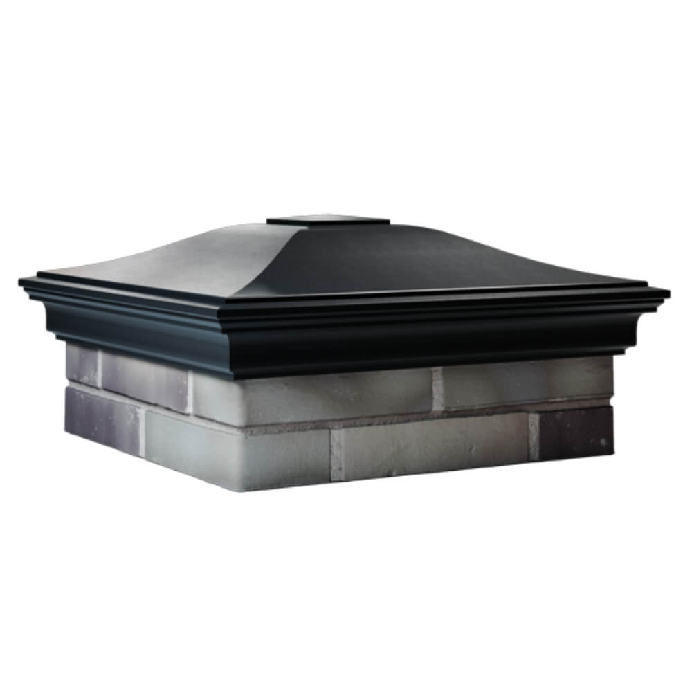 Колпак Zking Монблан Черный на столб 2х2 кирпича (515х515мм) в Назрани фото