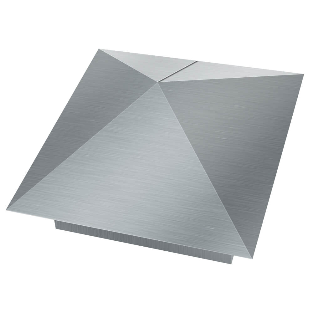 Колпак металлический 380х380мм оцинкованный заборный Назрань фото