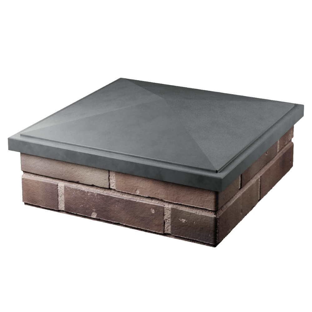 Колпак Zking БонаМоно Серый на столб 2х2 кирпича (515х515, 530х530мм) в Назрани фото