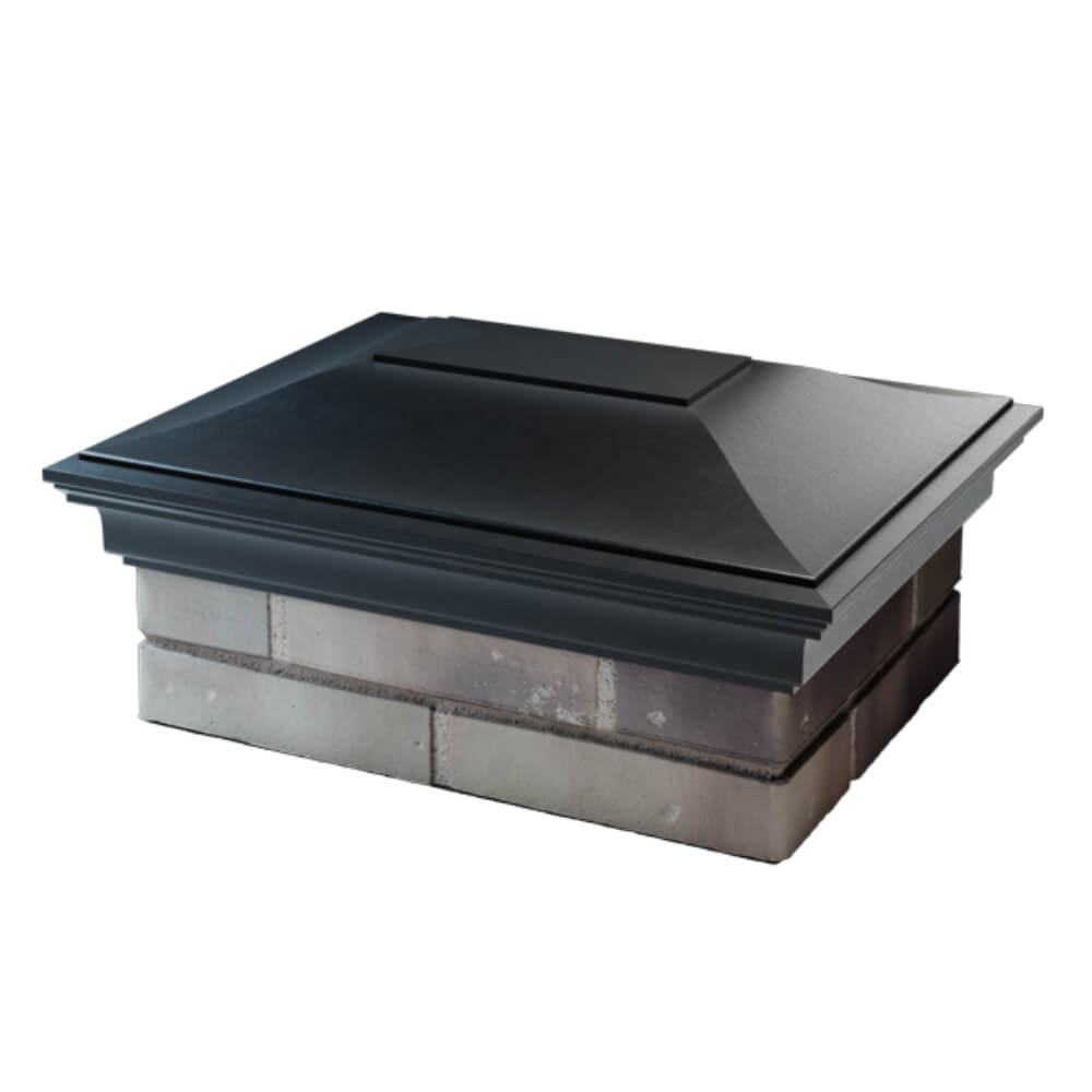 Колпак Zking Монблан Черный на столб 2х1.5 кирпича (515х385мм) в Назрани фото