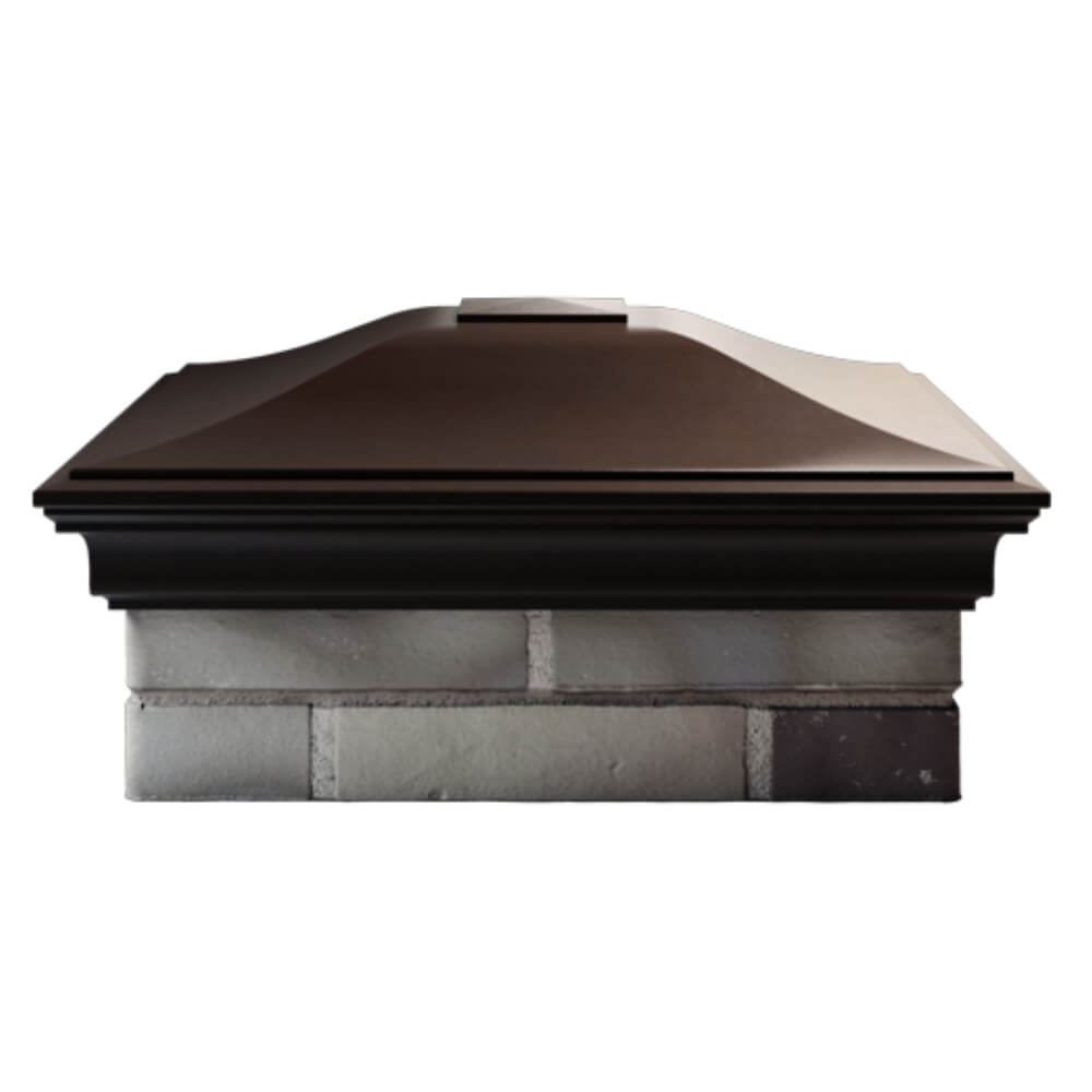 Колпак Zking Монблан Коричневый на столб 2х2 кирпича (515х515мм) в Назрани фото