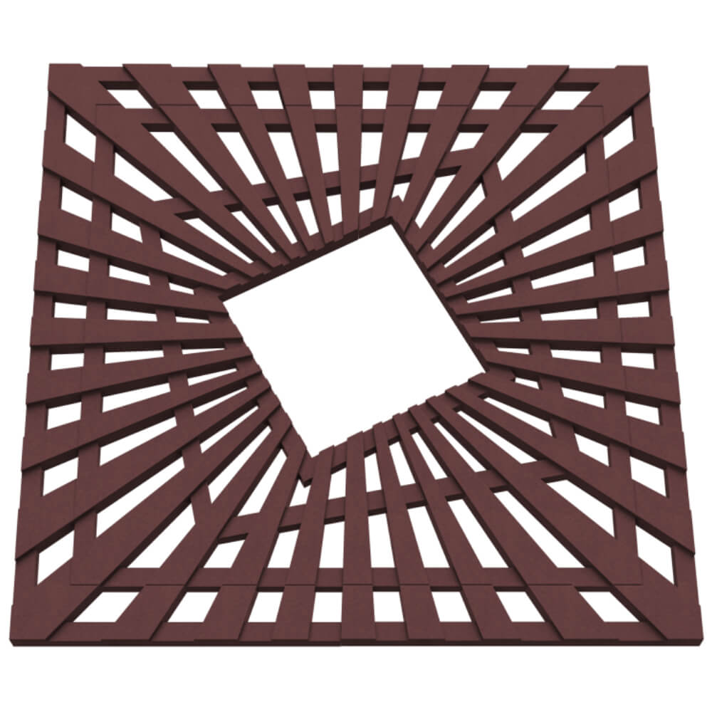 Приствольная решетка для дерева ZKING ATMOSPHERE 1.2х1.2м Коричневая в Назрани фото