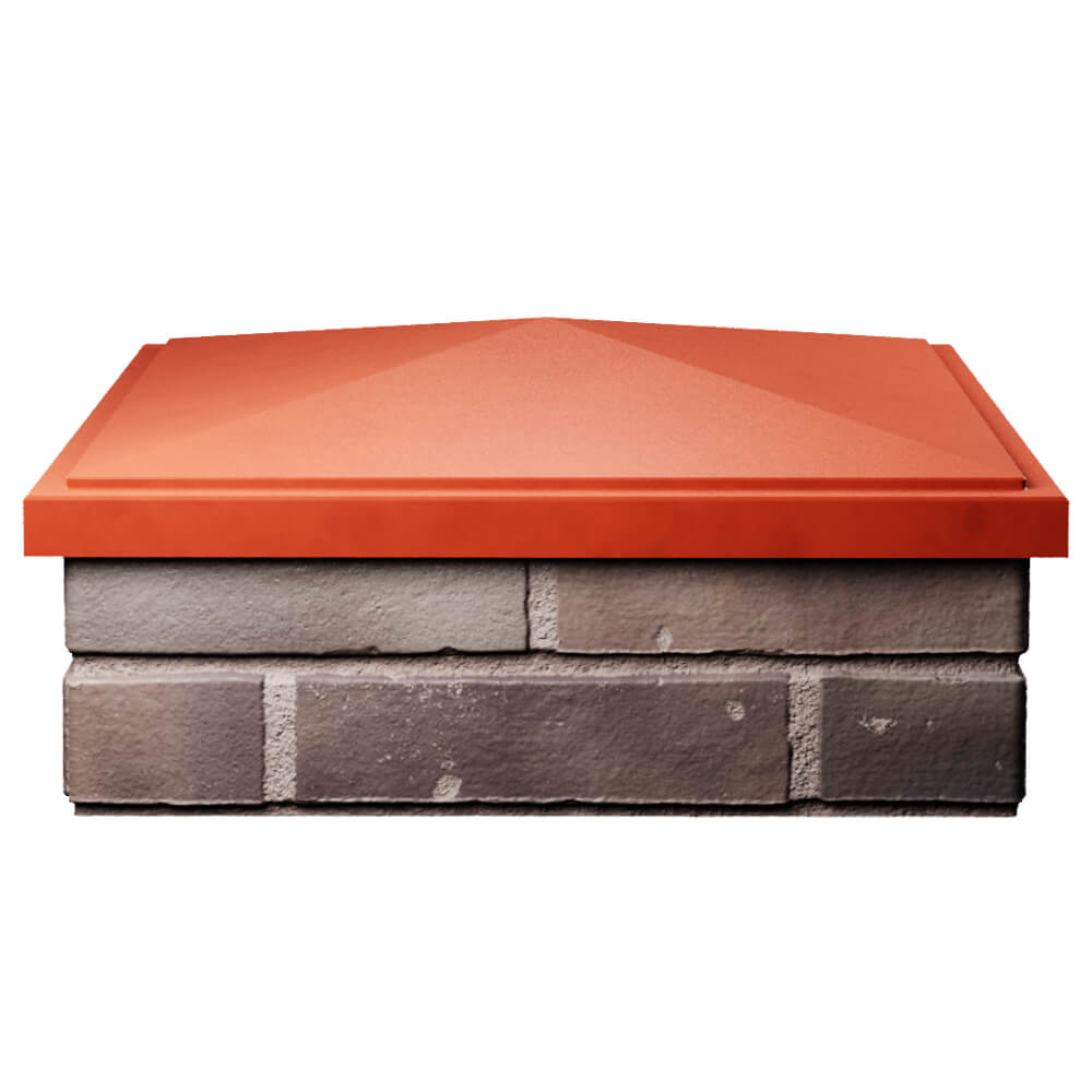 Колпак Zking БонаМоно Красный на столб 2х2 кирпича (515х515, 530х530мм) Назрань фото