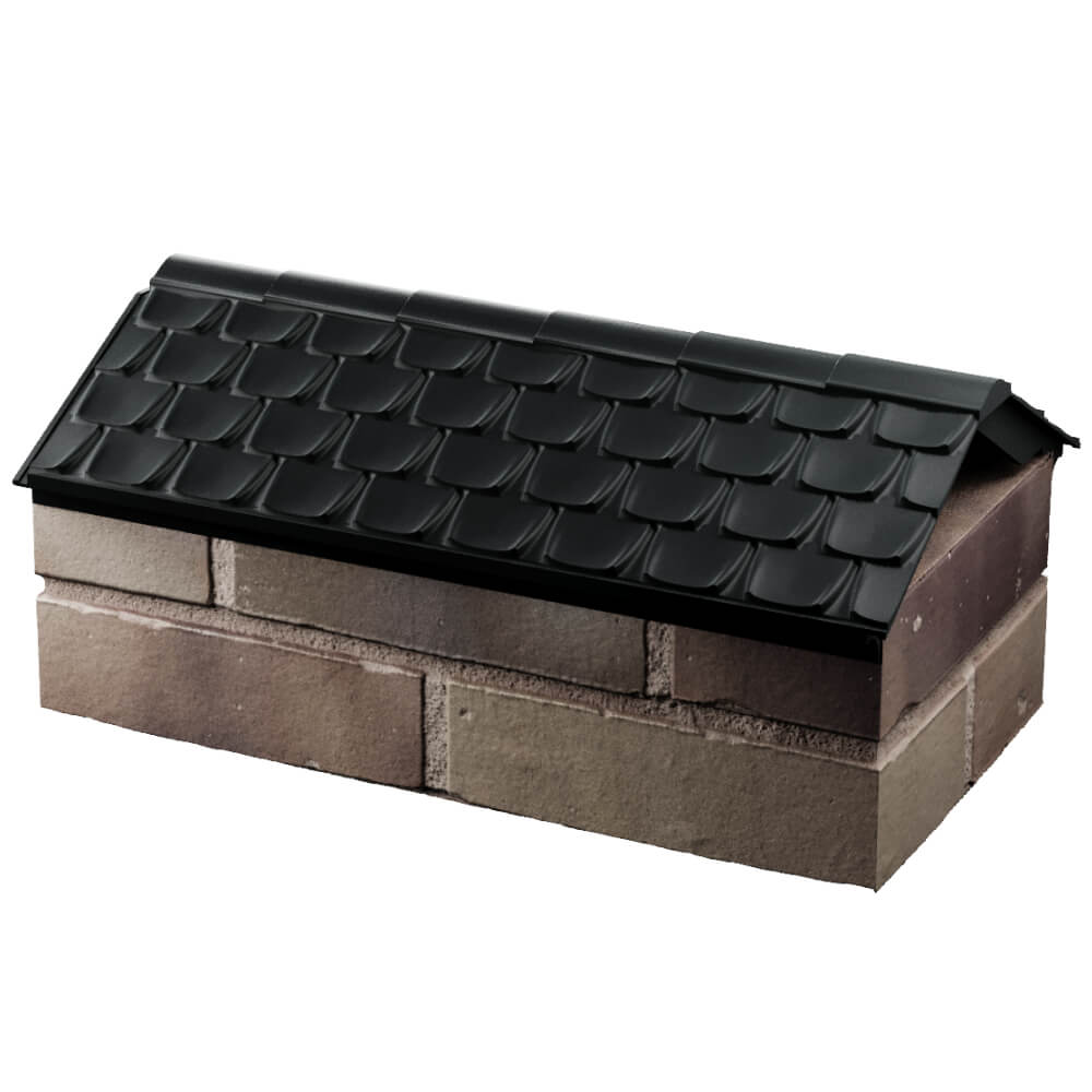 Парапет Zking Эльбрус Черный с посадкой на 1 кирпич (255мм) в Назрани фото