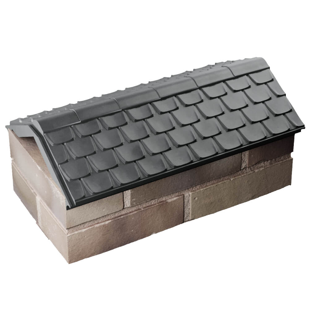 Парапет Zking Эльбрус Серый с посадкой на 1 кирпич (255мм) в Назрани фото