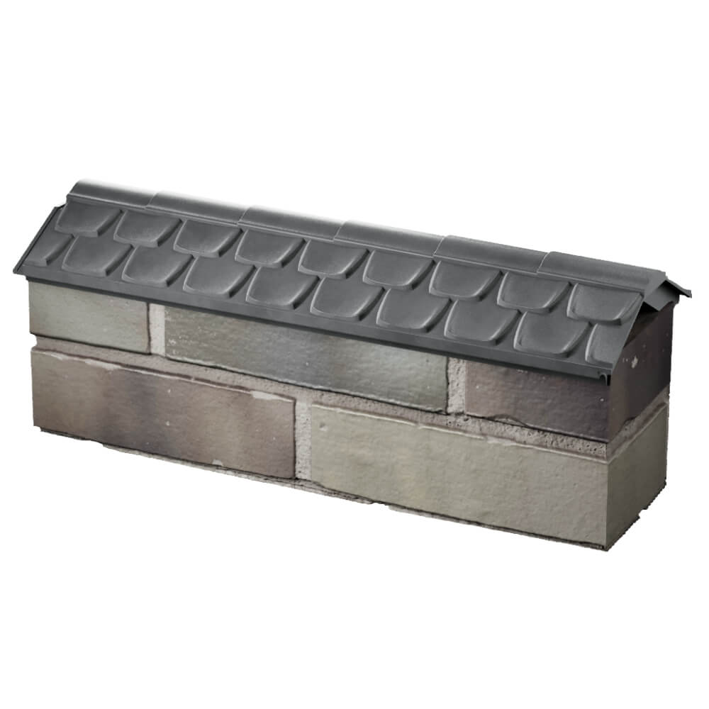 Парапет Zking Эльбрус Серый с посадкой на 0.5 кирпича (130мм) в Назрани фото