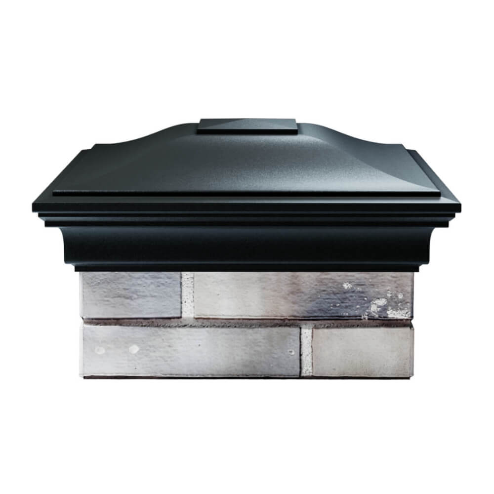 Колпак Zking Монблан Черный на столб 1.5х1.5 еврокирпича 0.7НФ (355х355мм) Назрань фото