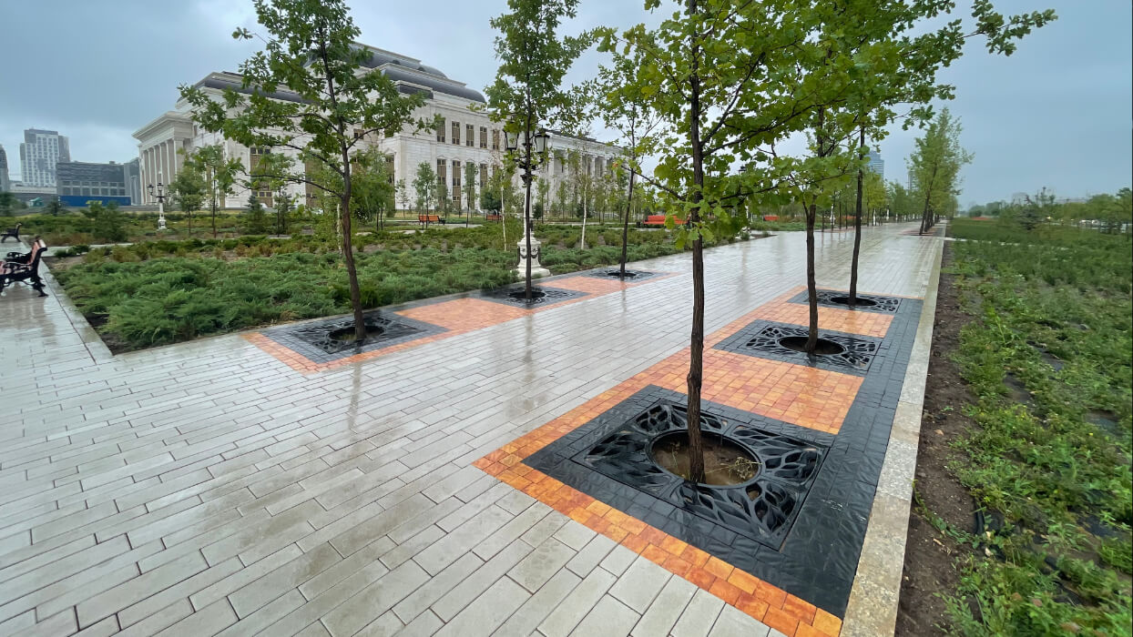 Приствольная решетка для дерева ZKING CRUST 1.2х1.2м Черная в Назрани фото