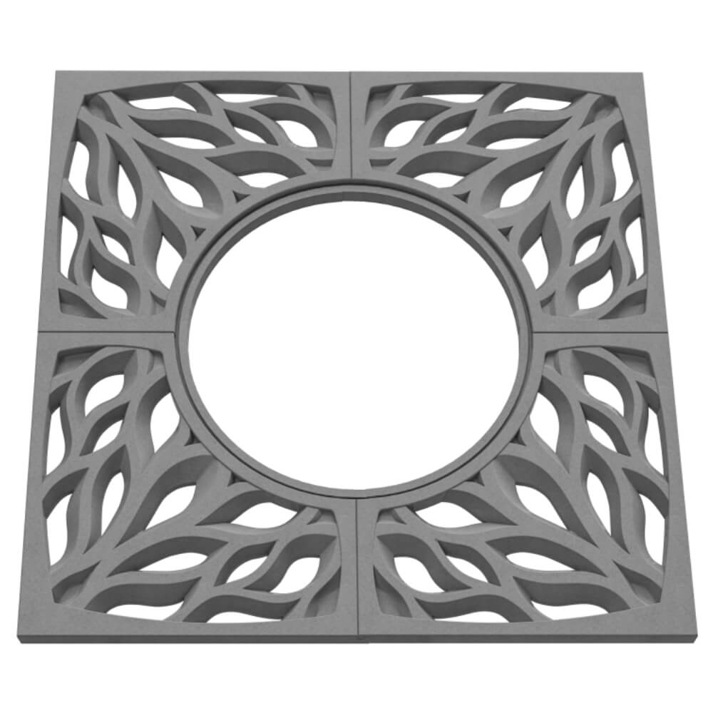 Приствольная решетка для дерева ZKING CRUST 1.2х1.2м Серая в Назрани фото