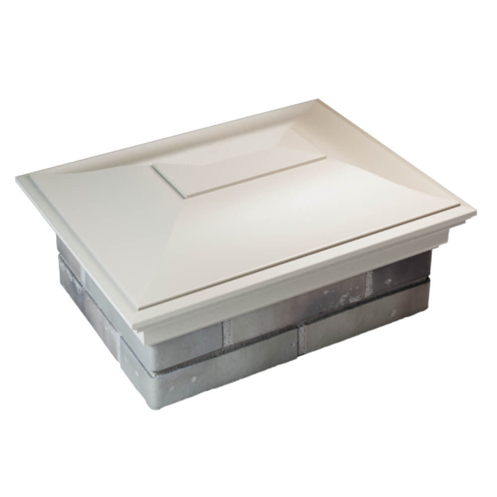 Колпак Zking Монблан Бежевый на столб 2х1.5 кирпича (515х385мм) Назрань фото