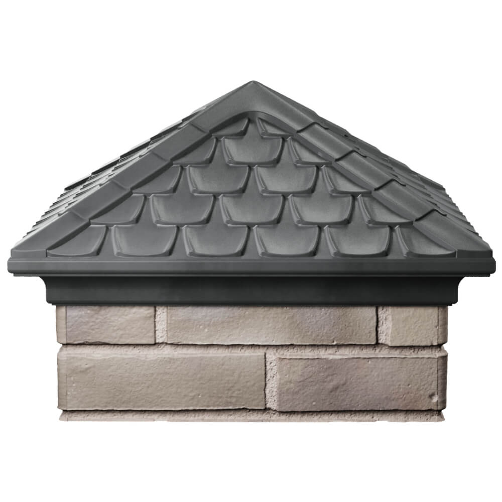 Колпак Zking Эльбрус Серый на столб 1.5х1.5 кирпича (385х385мм) Назрань фото