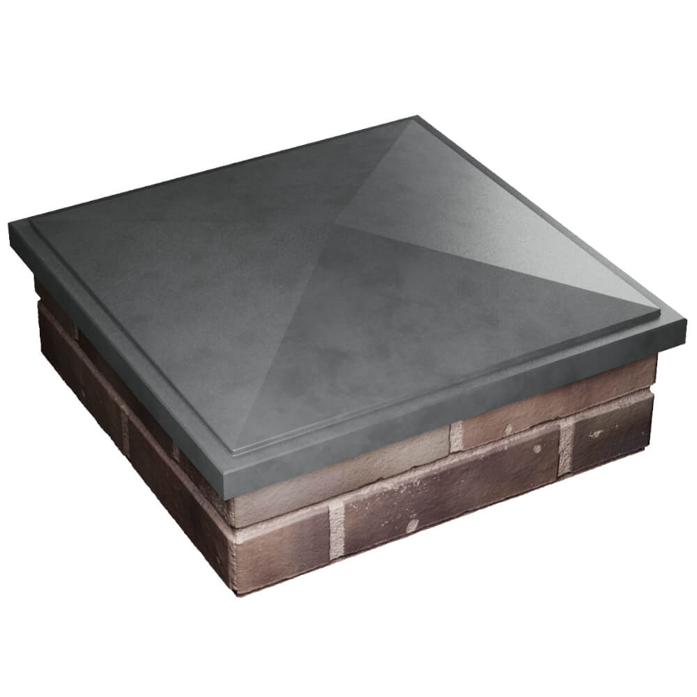 Колпак Zking БонаМоно Серый на столб 2х2 кирпича (515х515, 530х530мм) в Назрани фото