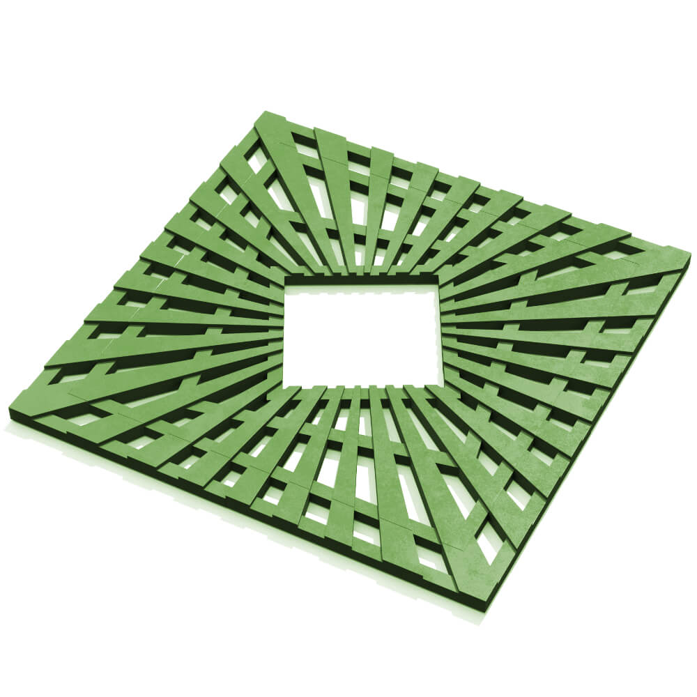 Приствольная решетка для дерева ZKING ATMOSPHERE 1.2х1.2м Зеленая в Назрани фото