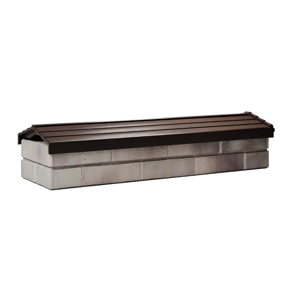 Парапет Zking Бона ХайТек Коричневый посадка на 0.5 кирпича (130мм) Назрань фото