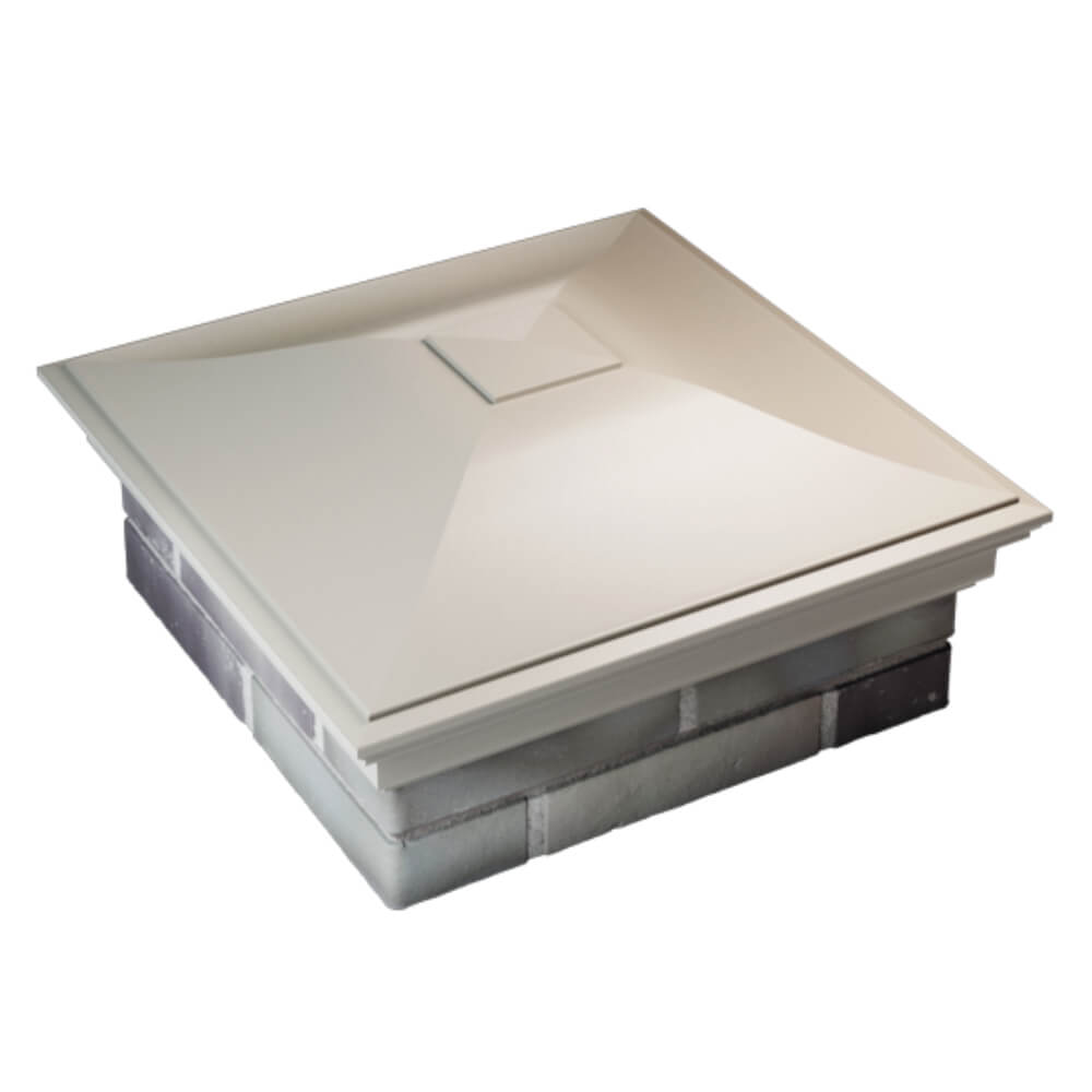 Колпак Zking Монблан Бежевый на столб 2х2 кирпича (515х515мм) Назрань фото