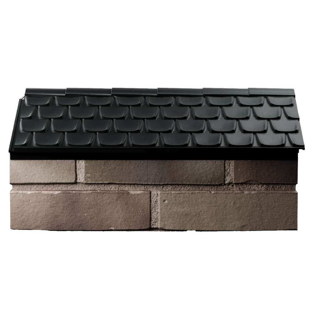 Парапет Zking Эльбрус Черный с посадкой на 1 кирпич (255мм) в Назрани фото