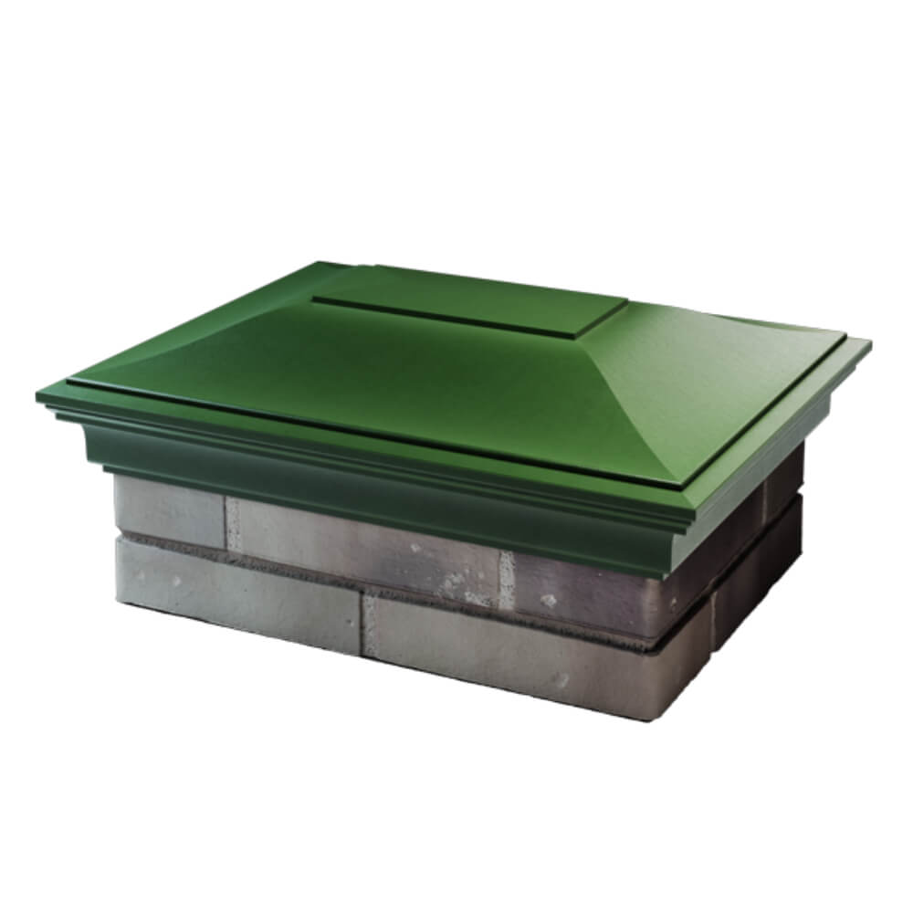 Колпак Zking Монблан Зеленый на столб 2х1.5 кирпича (515х385мм) в Назрани фото